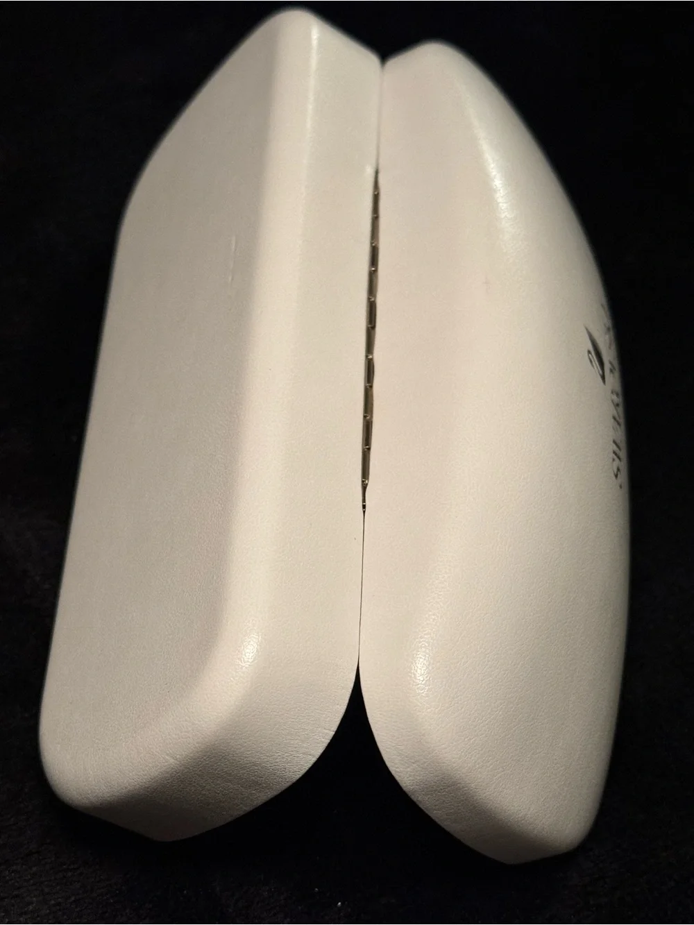 Swarovski Ivory White Glasses Case with Swan Logo